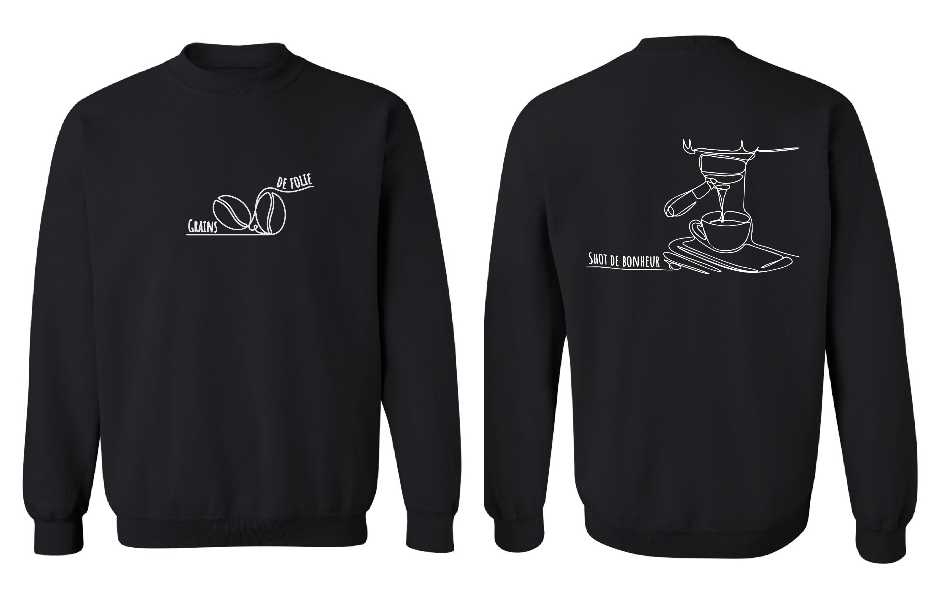 Chandail molletonné Shot couleur rouge-ecarlate-cendre - Boniska Atelier