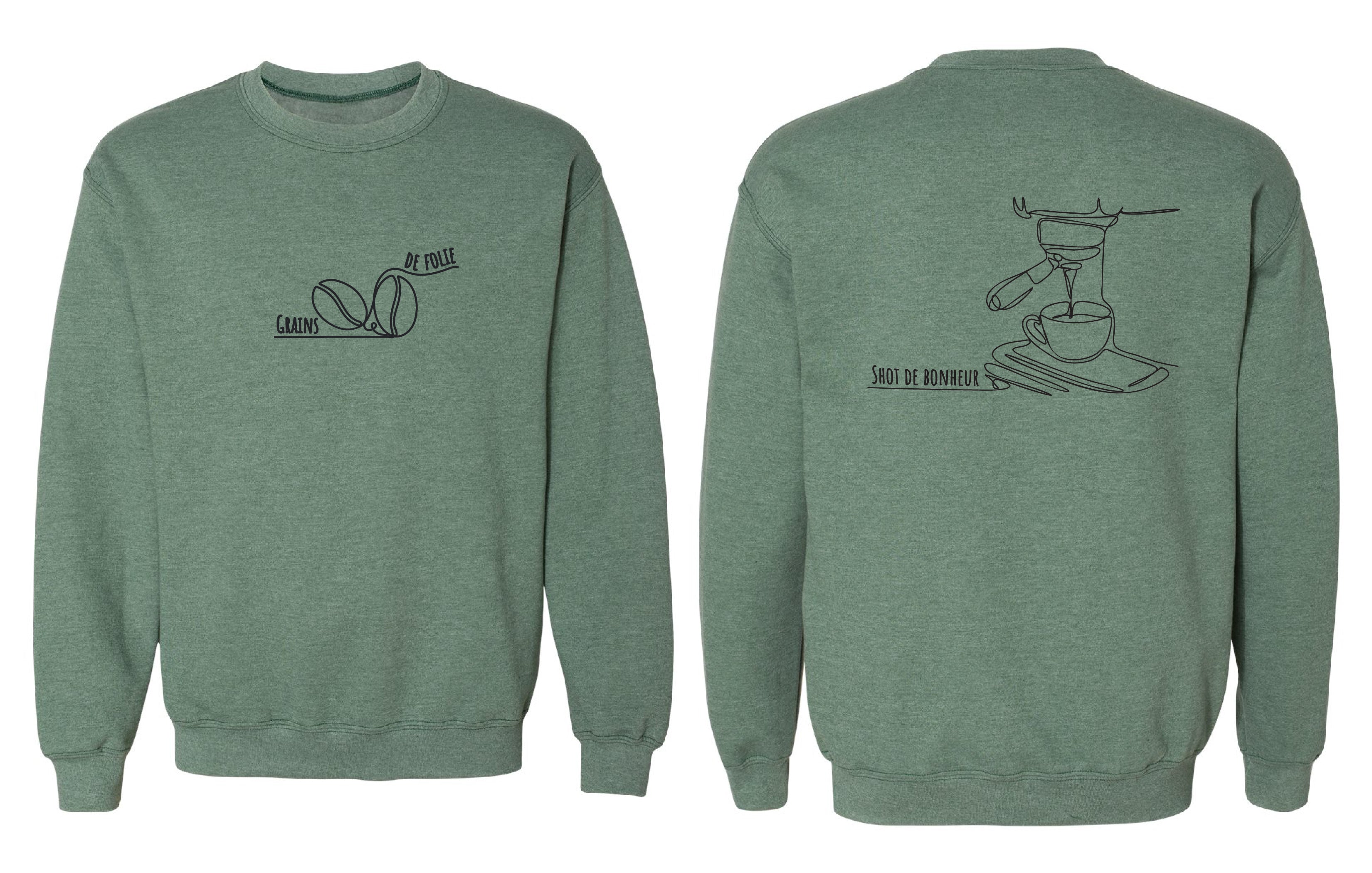 Chandail molletonné Shot couleur noir - Boniska Atelier