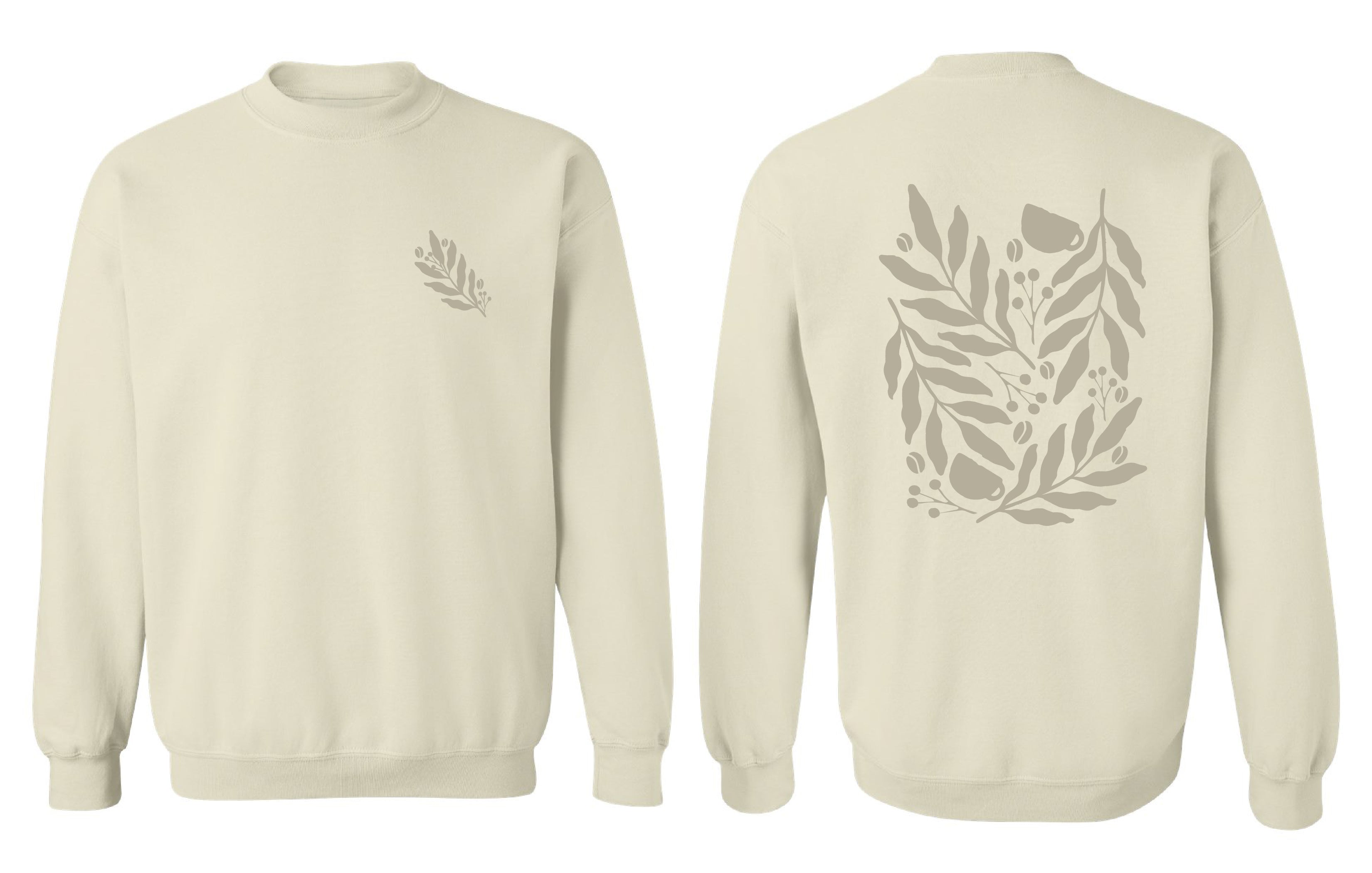 Chandail molletonné Cafe couleur noir - Boniska Atelier