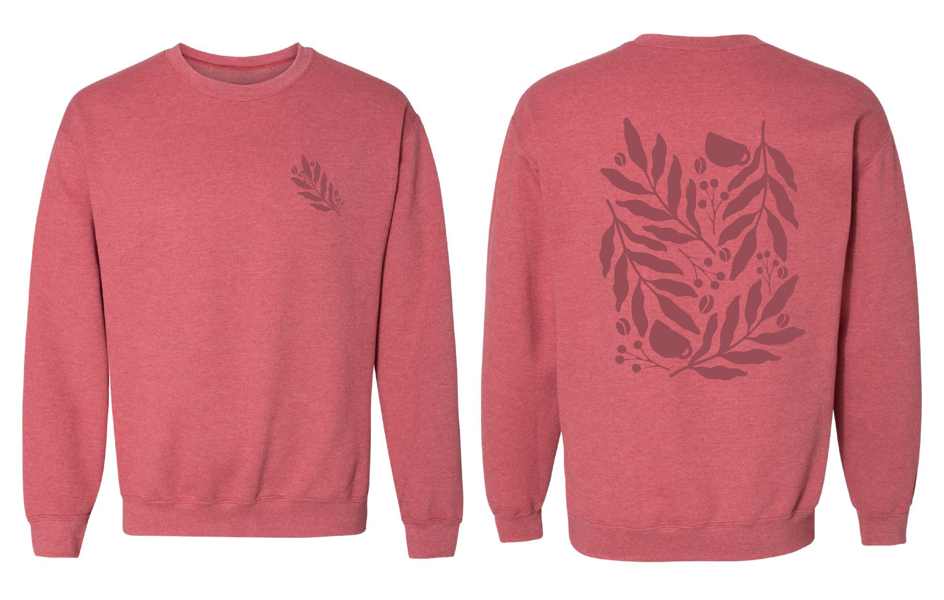 Chandail molletonné Cafe couleur vert-fonce-cendre - Boniska Atelier