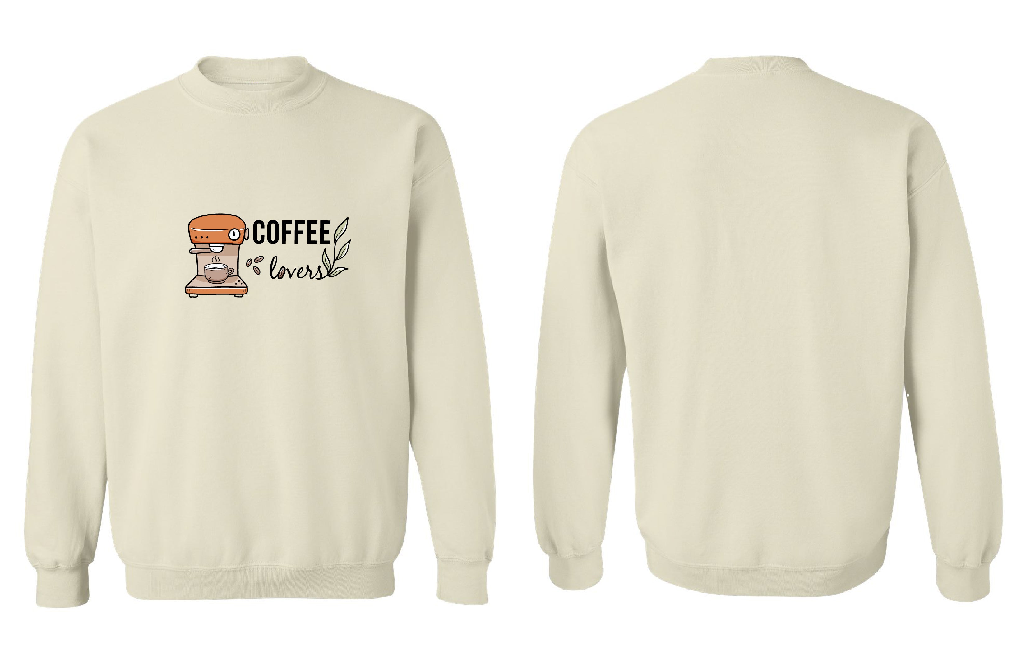 Chandail molletonné Coffee couleur gris - Boniska Atelier