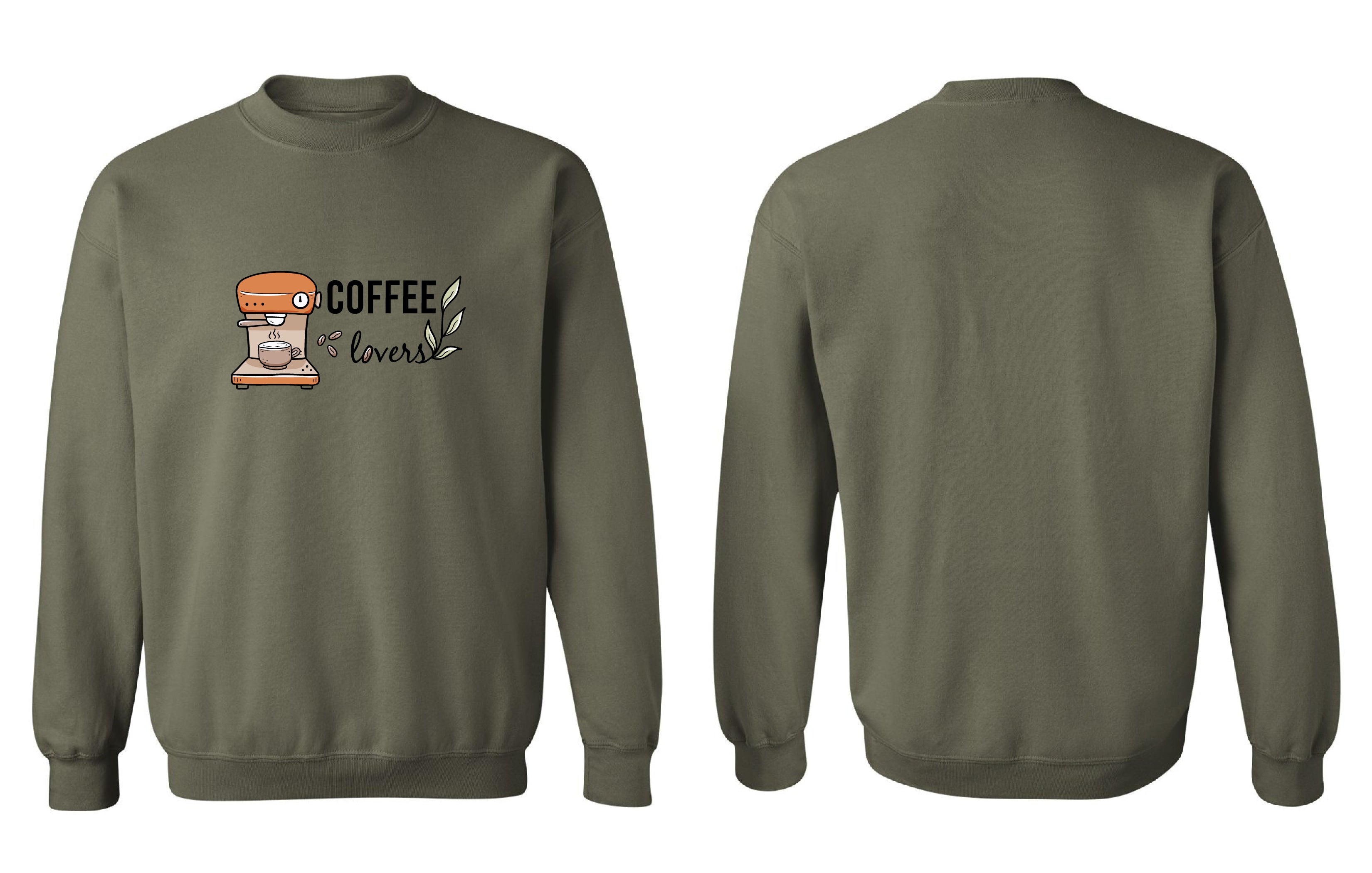 Chandail molletonné Coffee couleur marron-cendre - Boniska Atelier