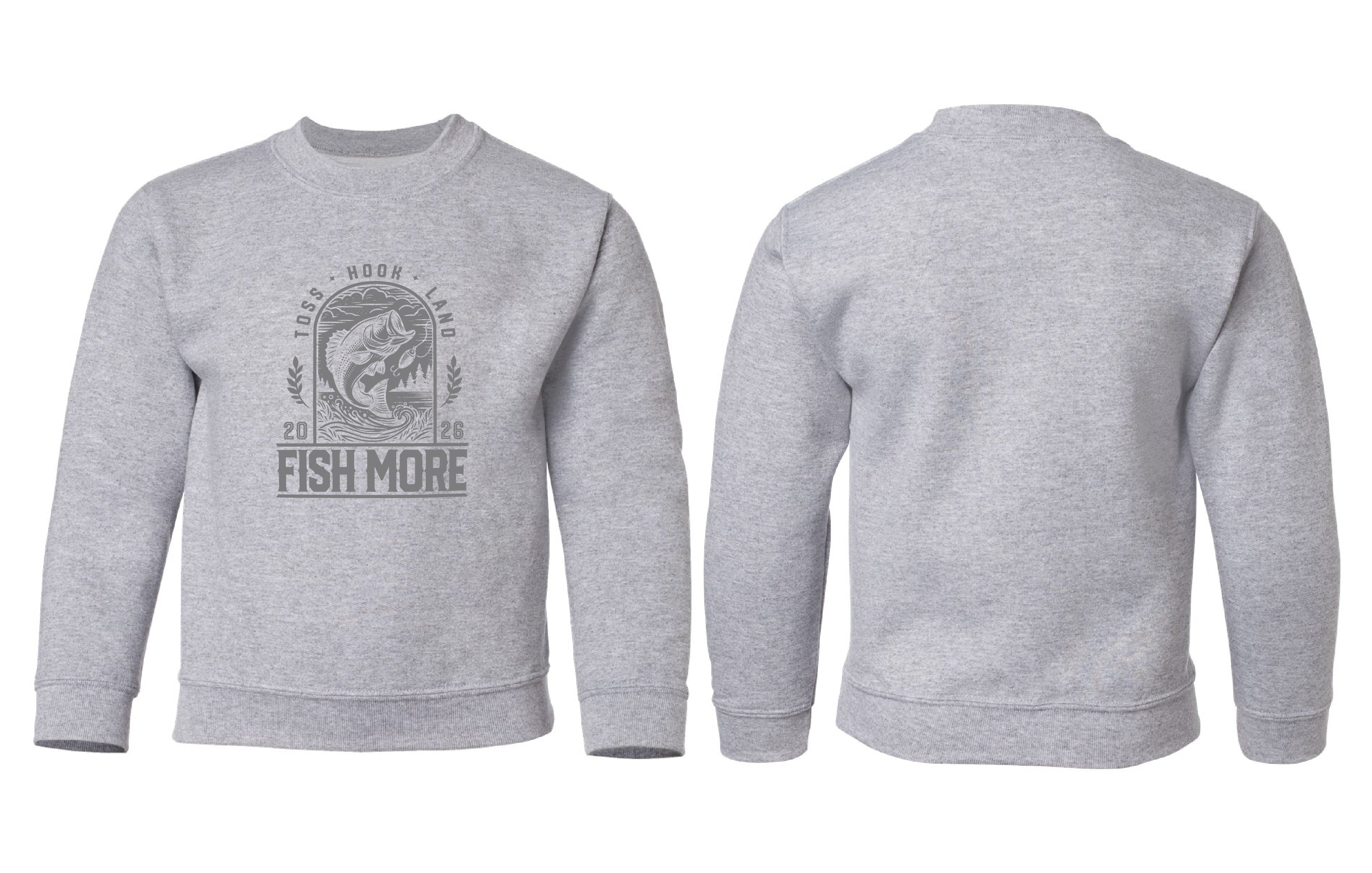 Chandail molletonné Fish couleur gris - Boniska Atelier