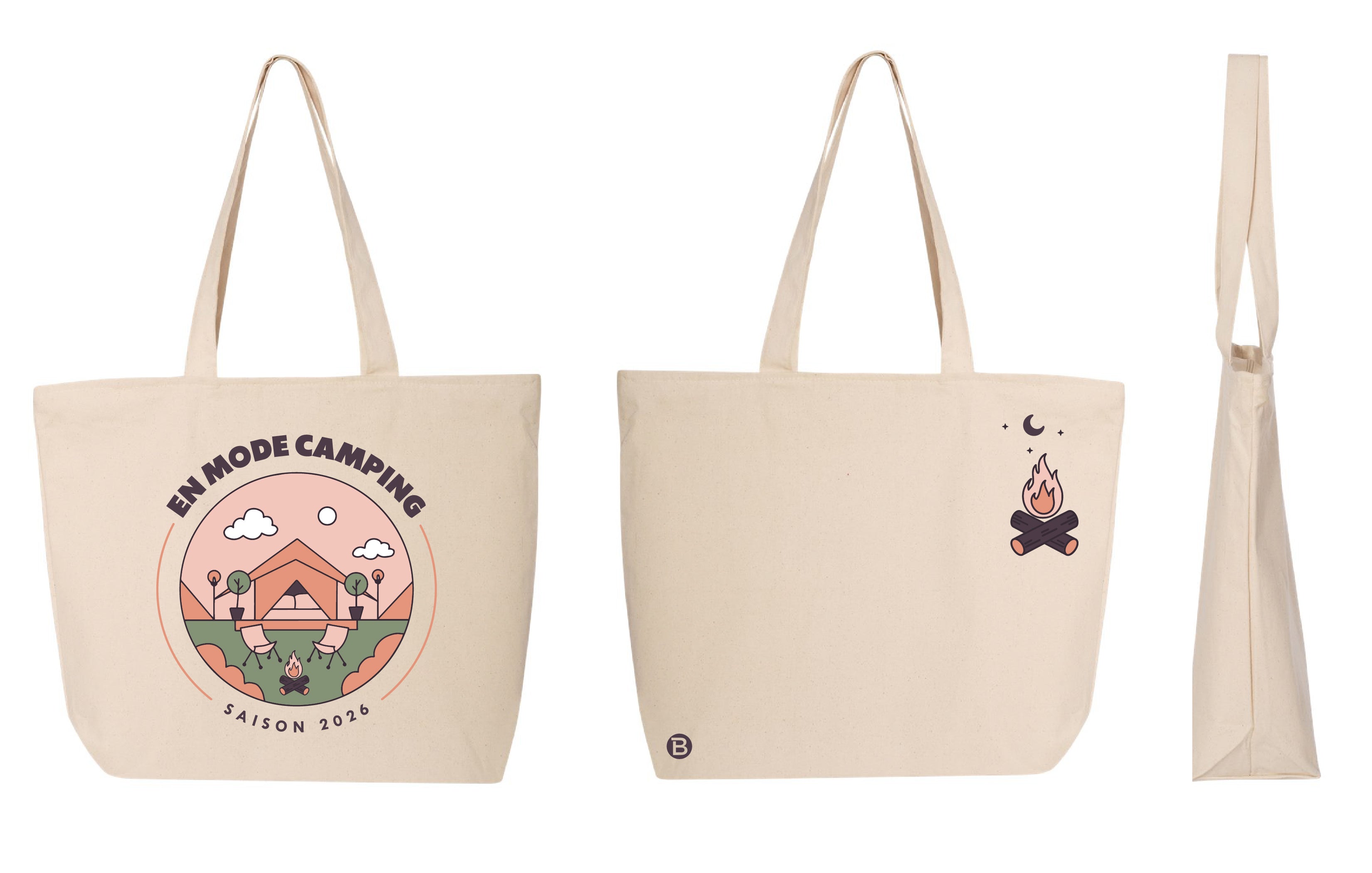 Sac fourre-tout fermeture éclair- En Mode Camping
