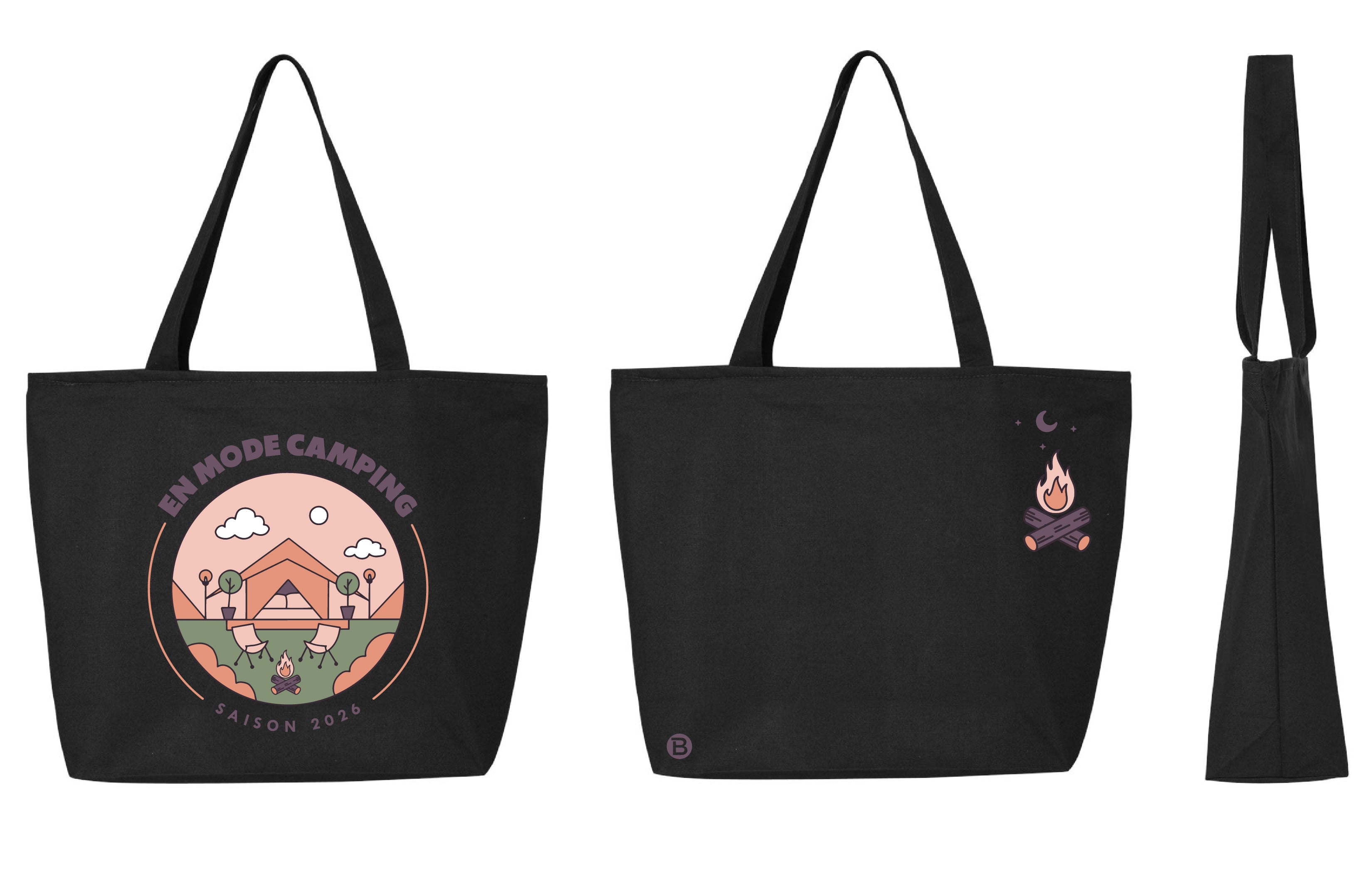 Sac fourre-tout fermeture éclair- En Mode Camping