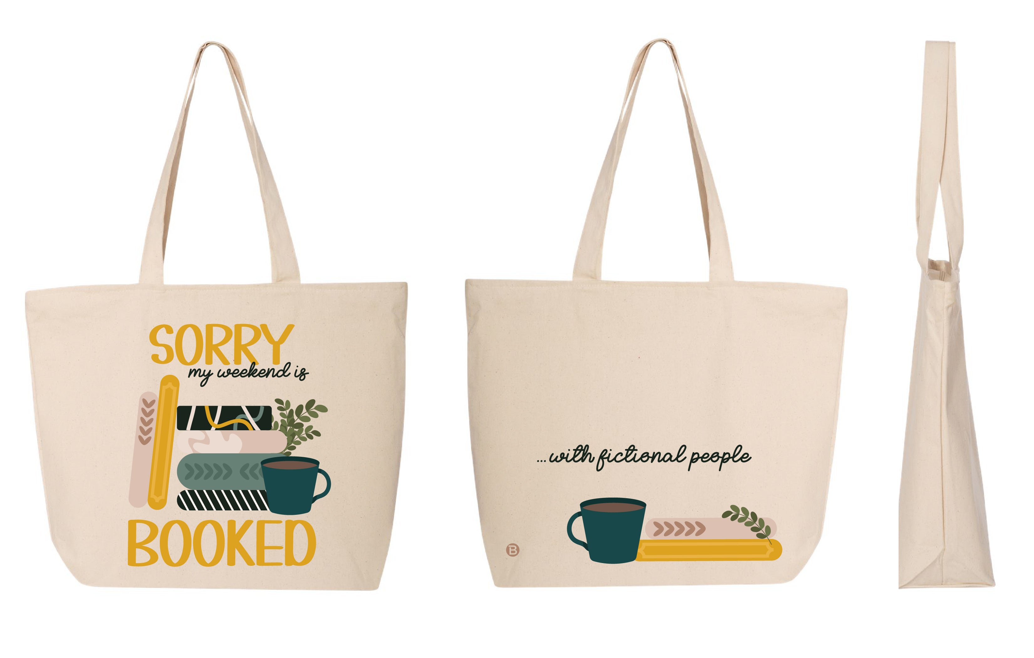 Sac fourre-tout fermeture éclair- Sorry Booked
