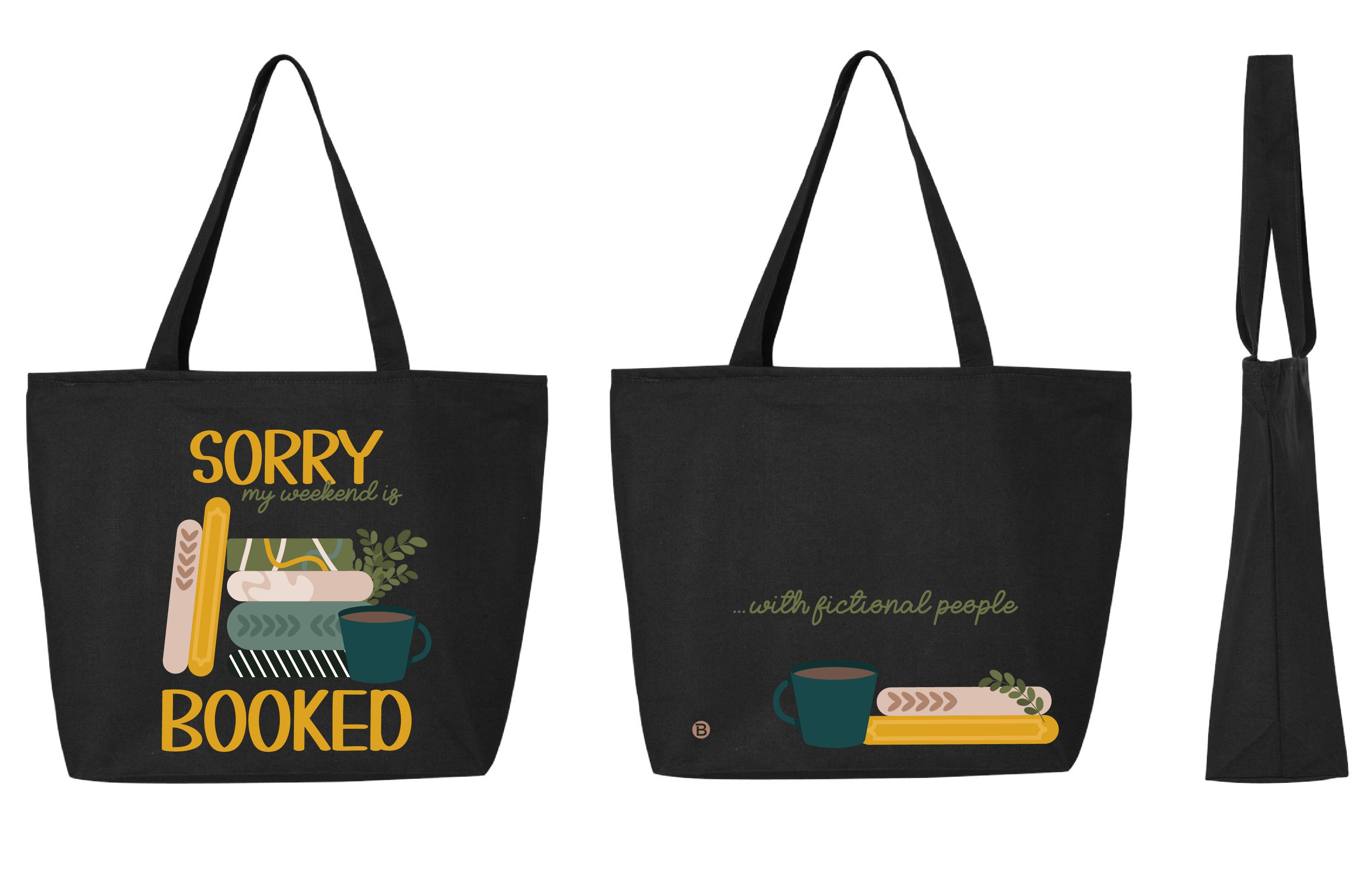 Sac fourre-tout fermeture éclair- Sorry Booked