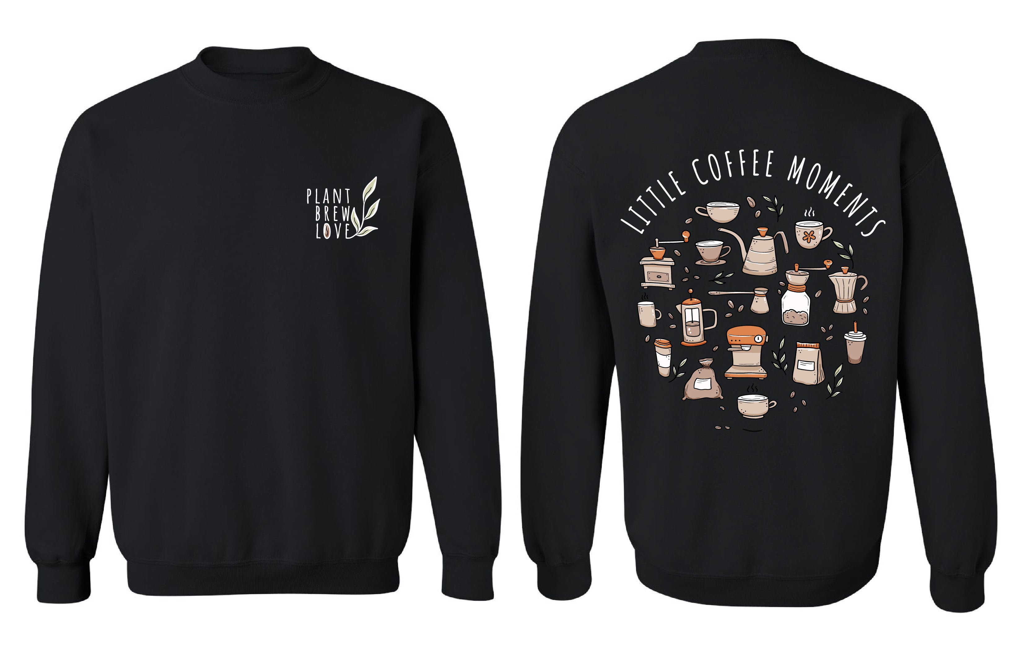 Chandail molletonné Little couleur vert-fonce-cendre - Boniska Atelier