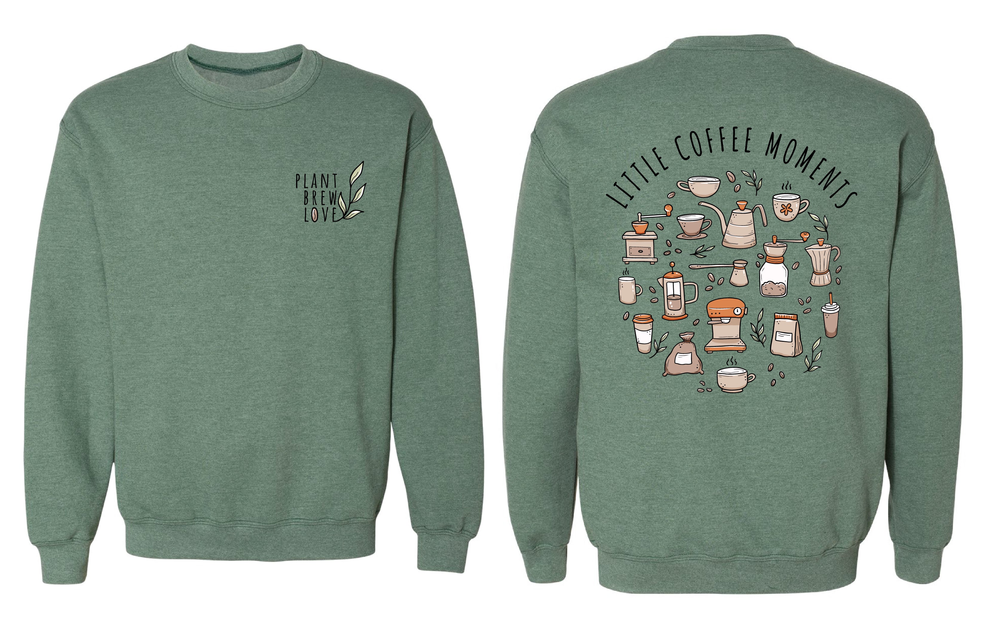 Chandail molletonné Little couleur rouge-ecarlate-cendre - Boniska Atelier