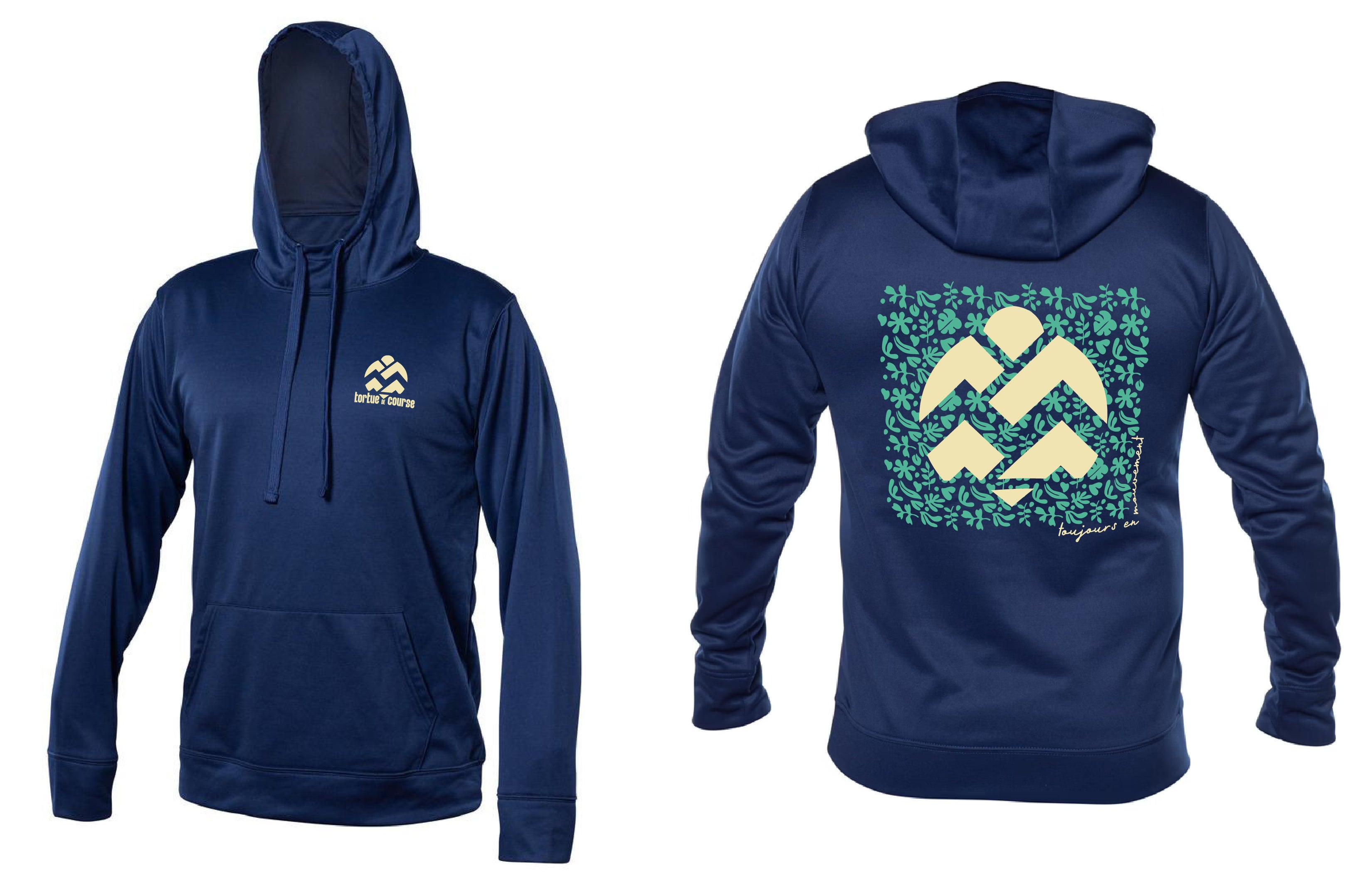 Hoodie - Tortue de course - Feuillage