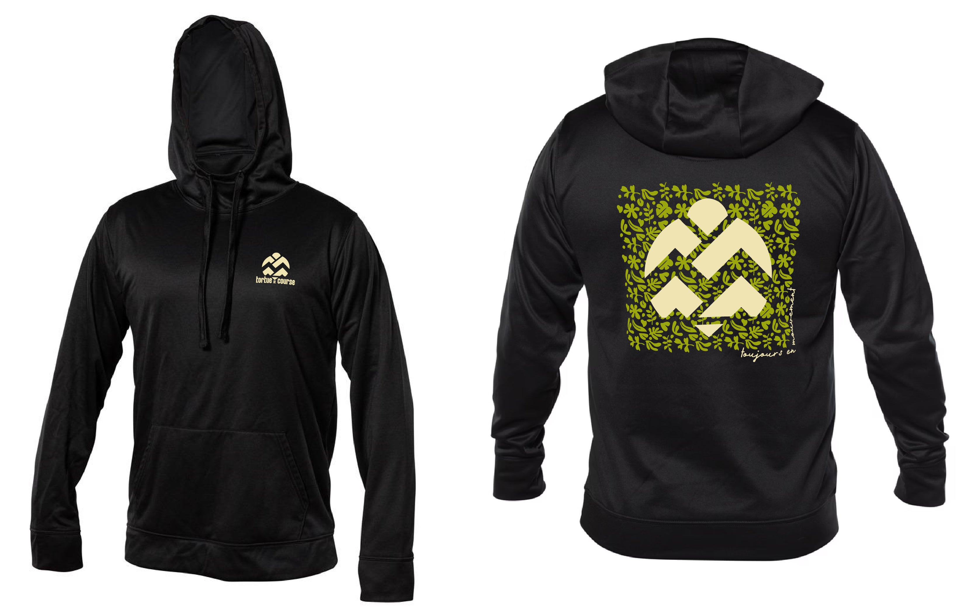 Hoodie - Tortue de course - Feuillage