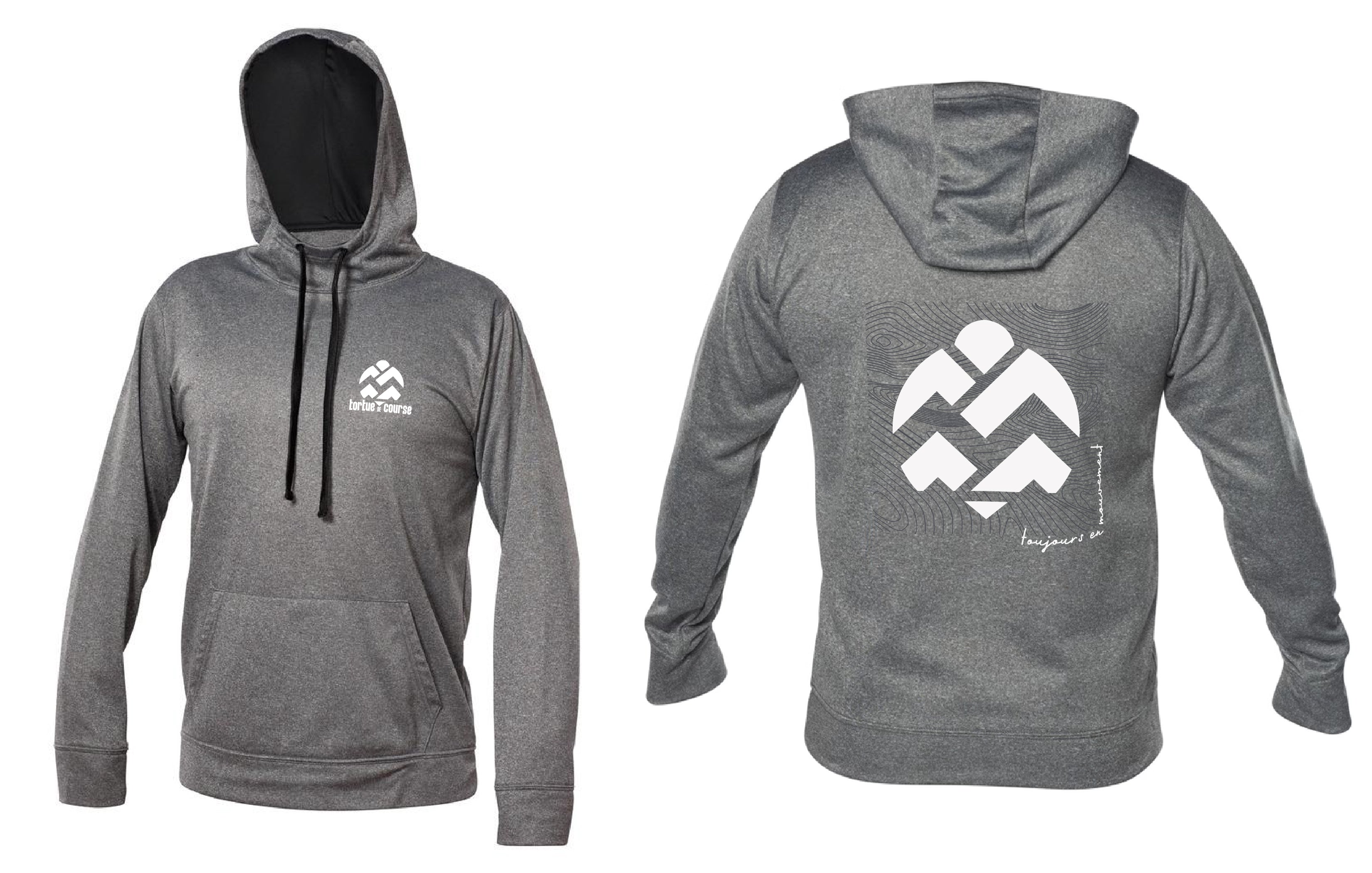 Hoodie - Tortue de course - Topographie