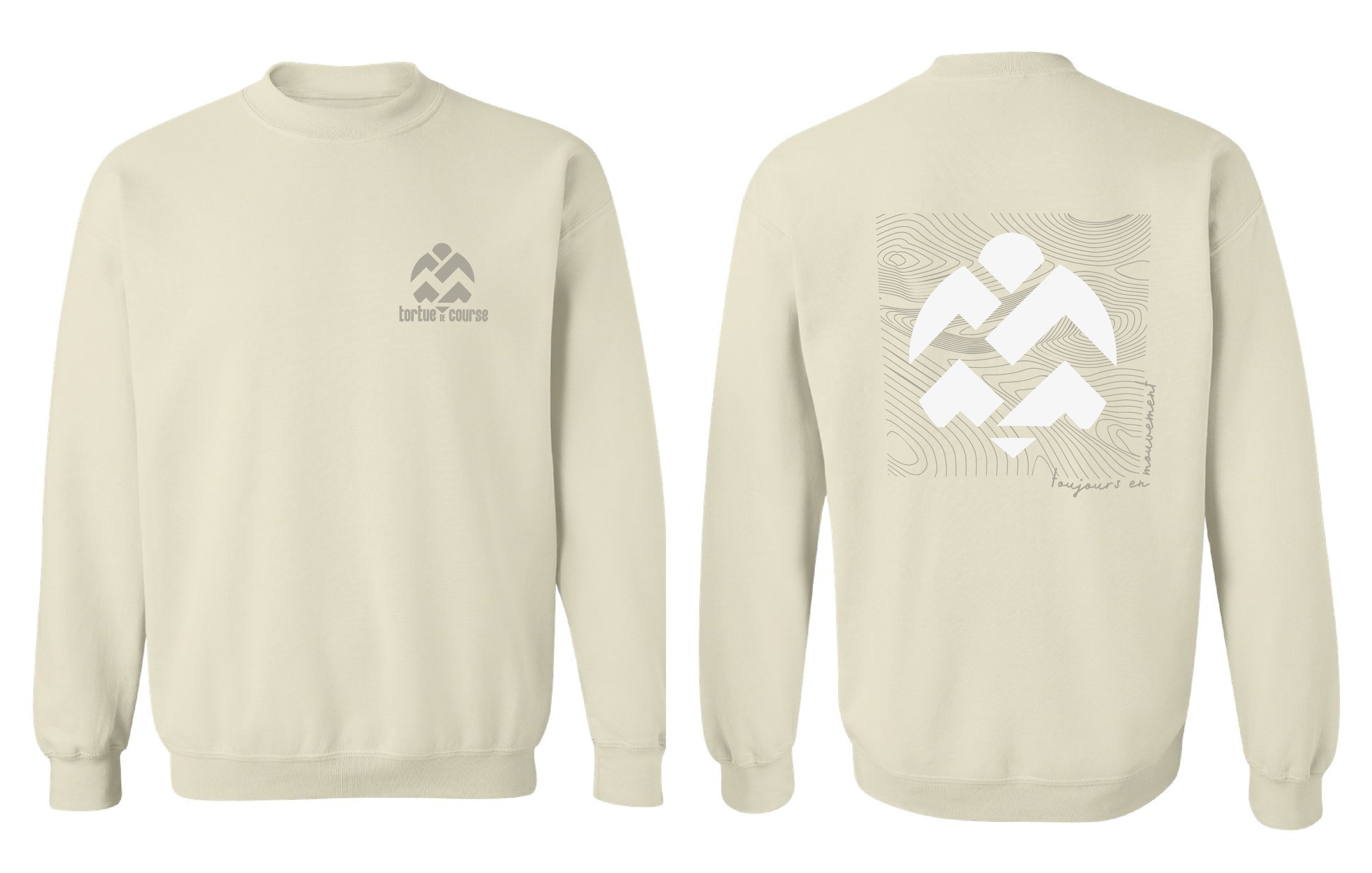 Chandail molletonné Tortue couleur sable - Boniska Atelier