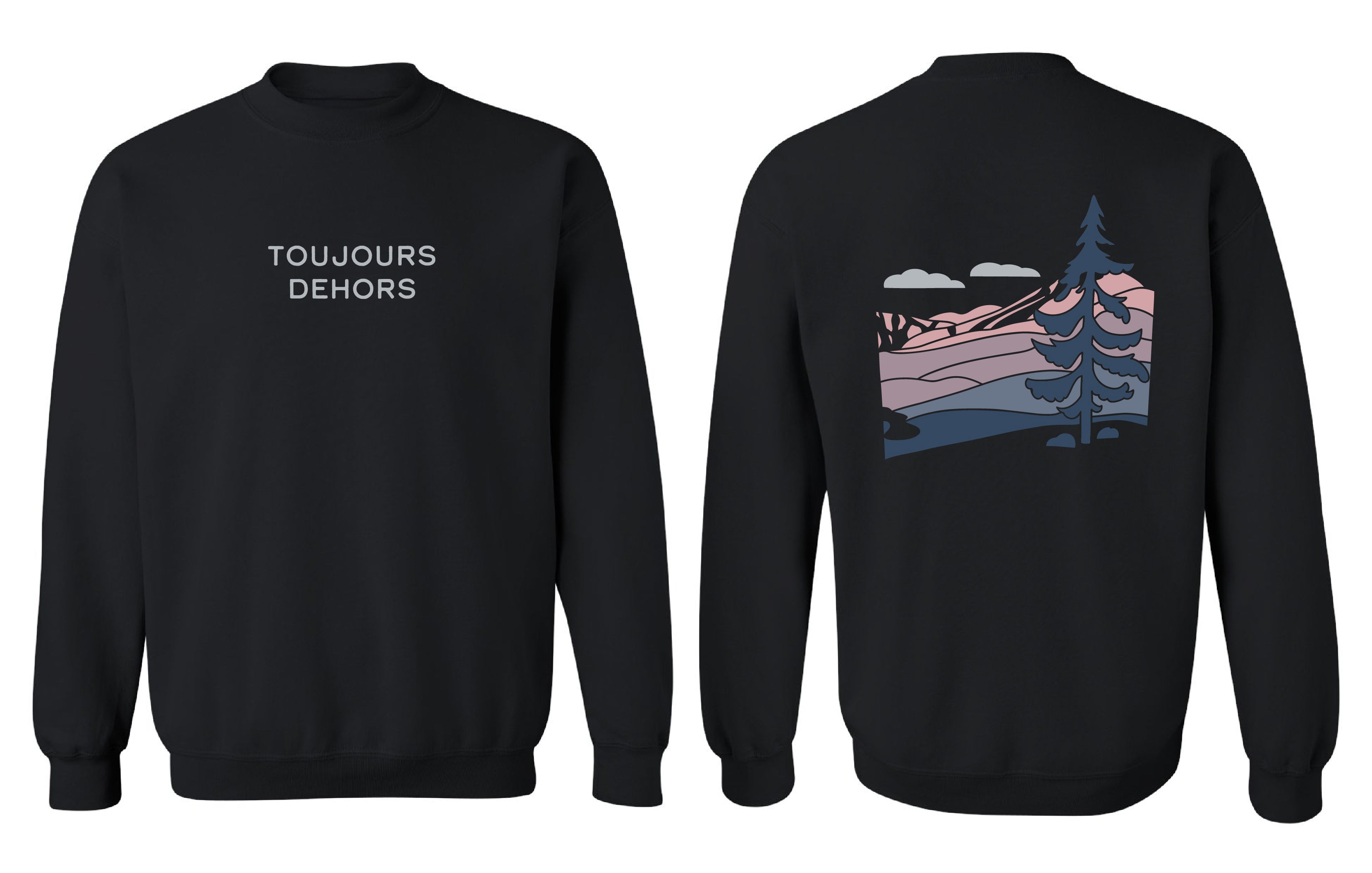 Chandail molletonné Toujours couleur vert-fonce-cendre - Boniska Atelier