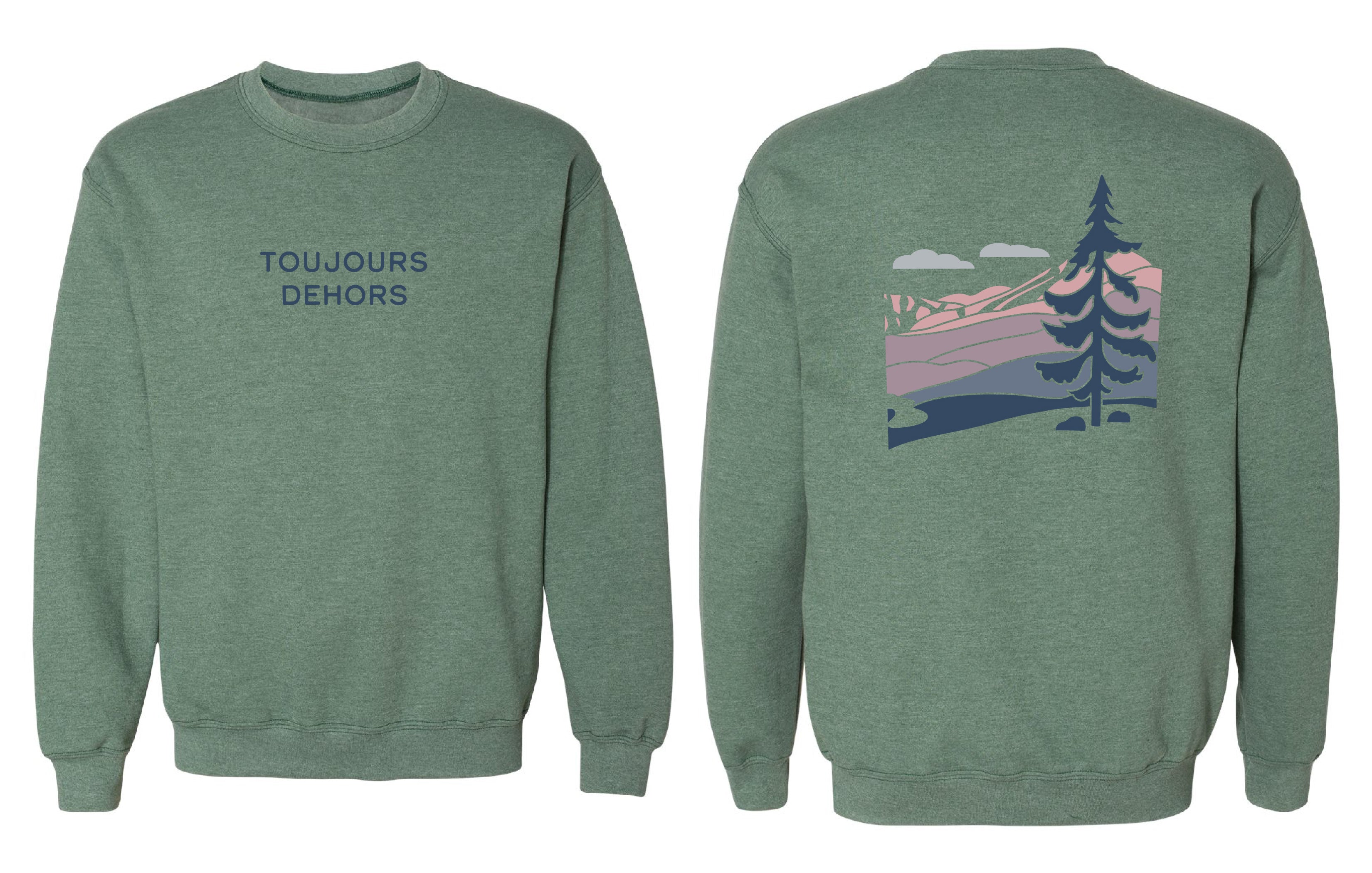 Chandail molletonné Toujours couleur rouge-ecarlate-cendre - Boniska Atelier