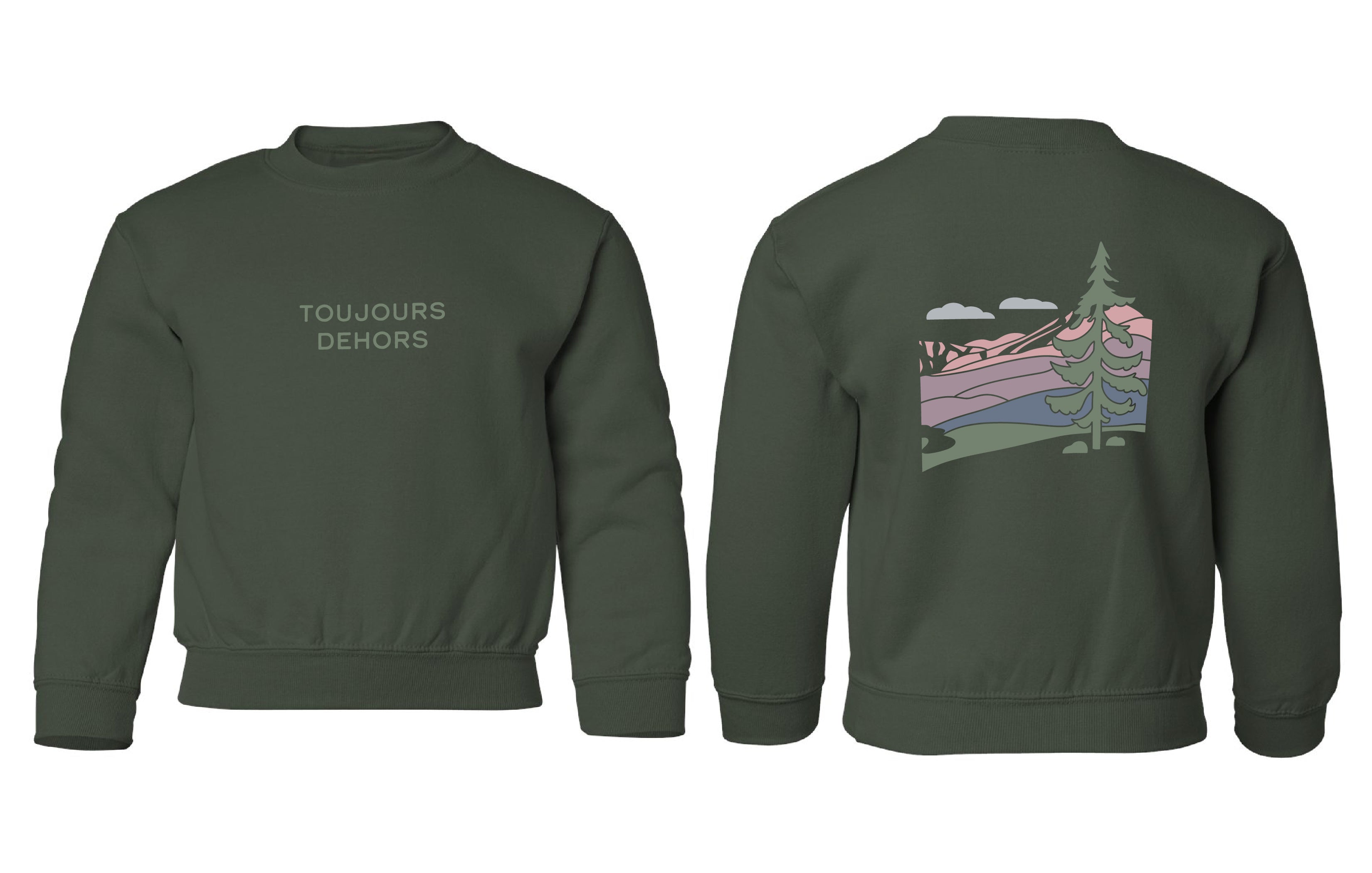 Chandail molletonné Toujours couleur noir-1 - Boniska Atelier