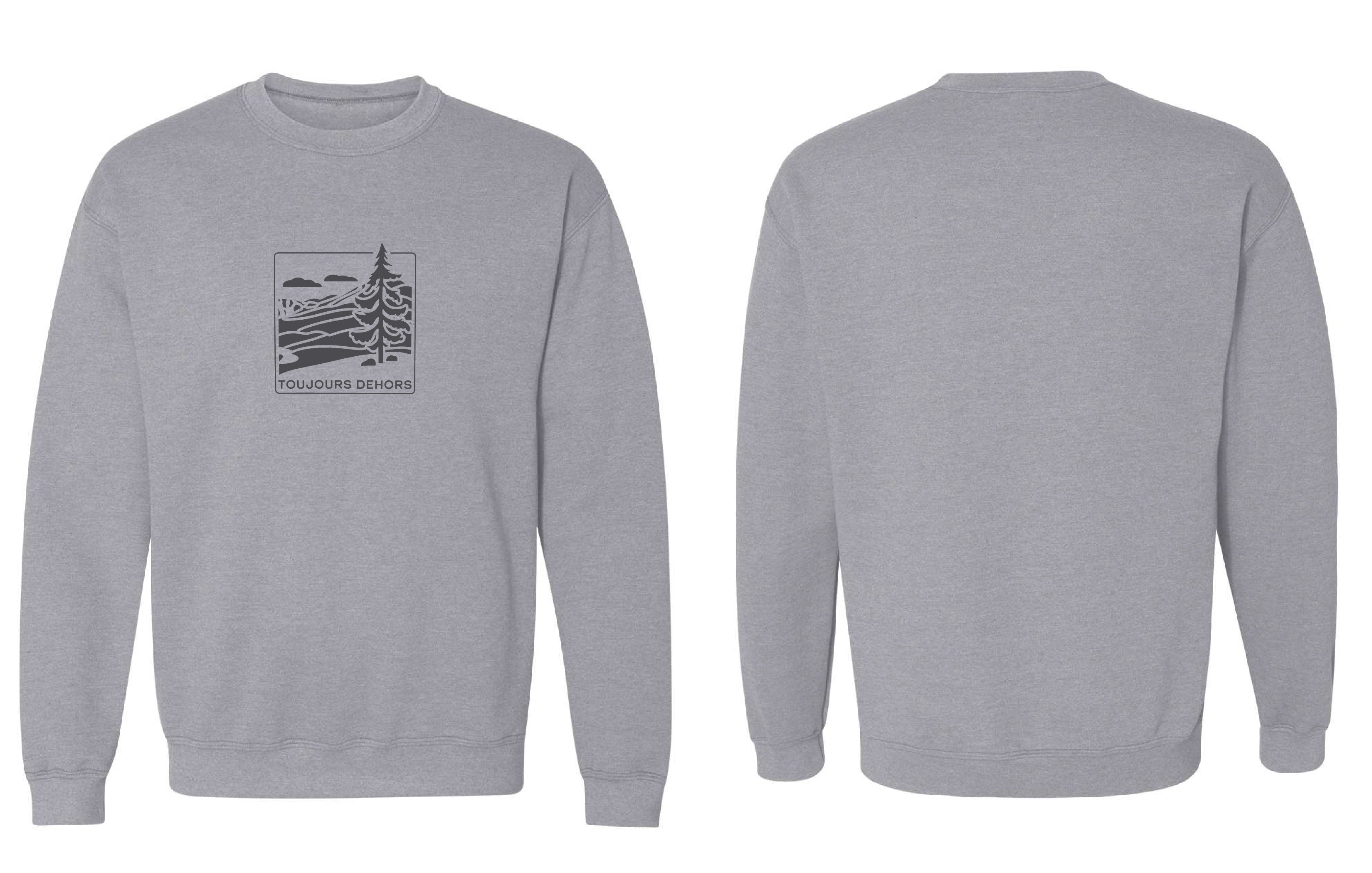 Chandail molletonné Toujours couleur gris - Boniska Atelier