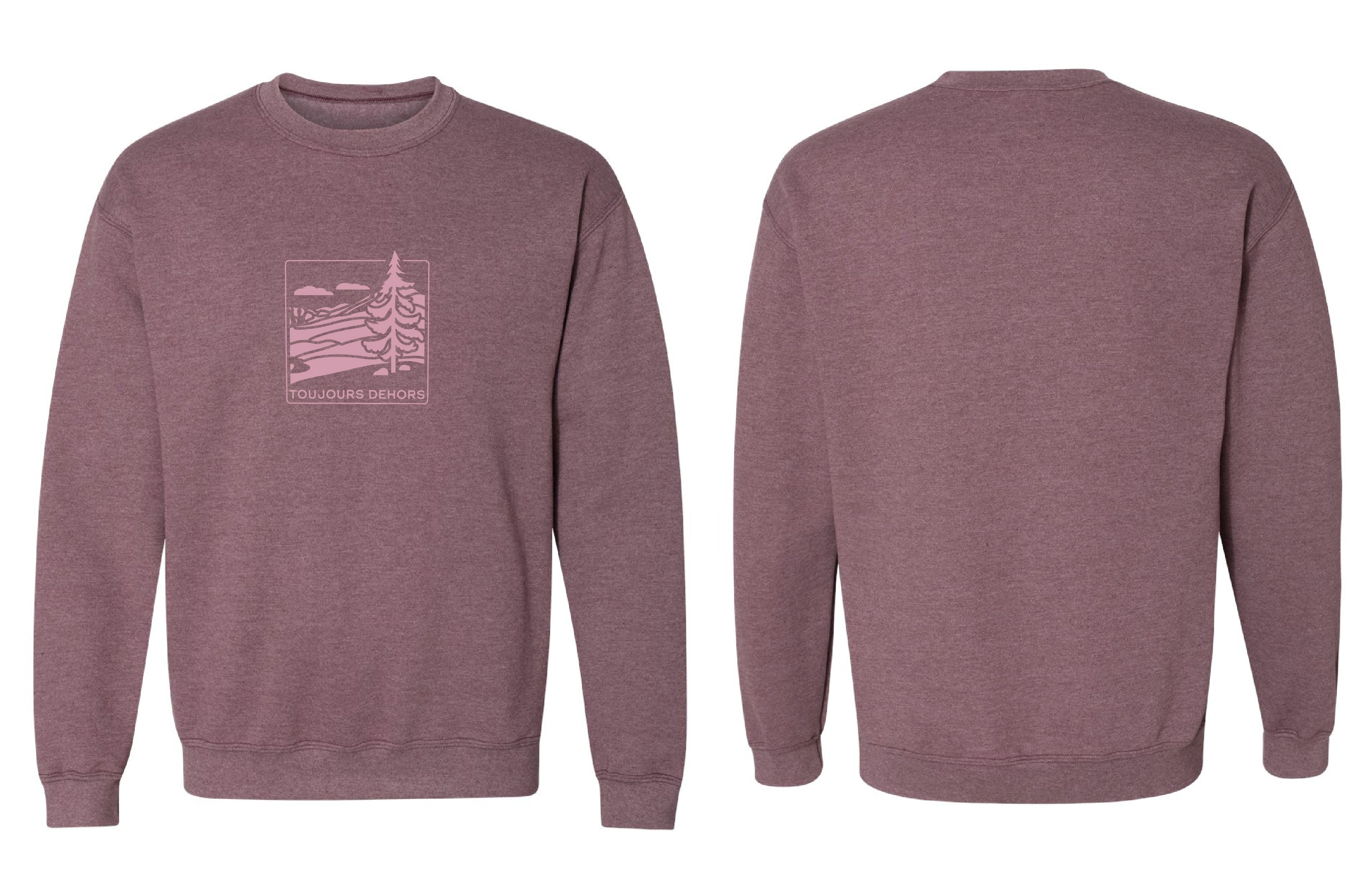 Chandail molletonné Toujours couleur marron-cendre - Boniska Atelier