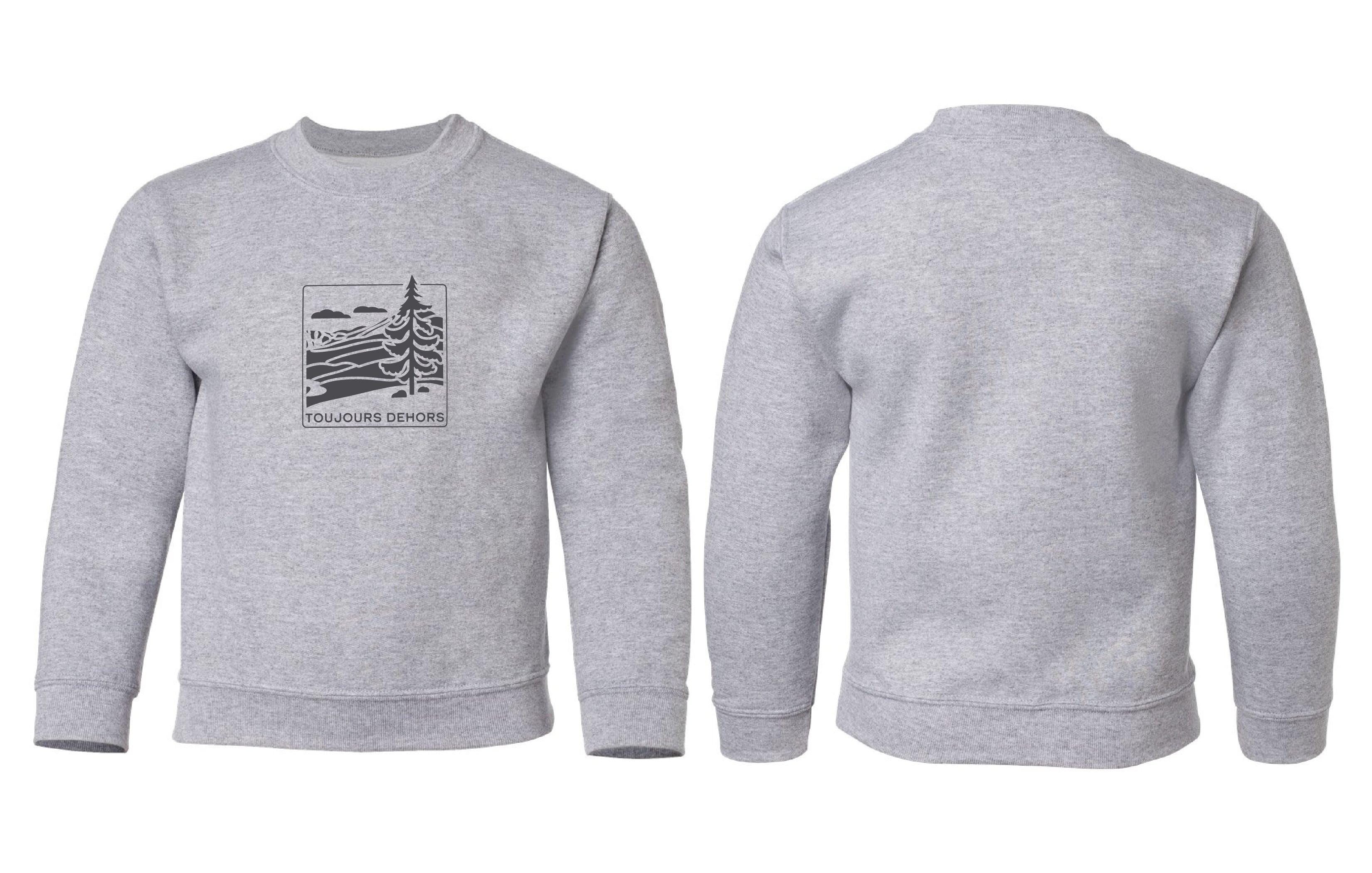 Chandail molletonné Toujours couleur gris - Boniska Atelier