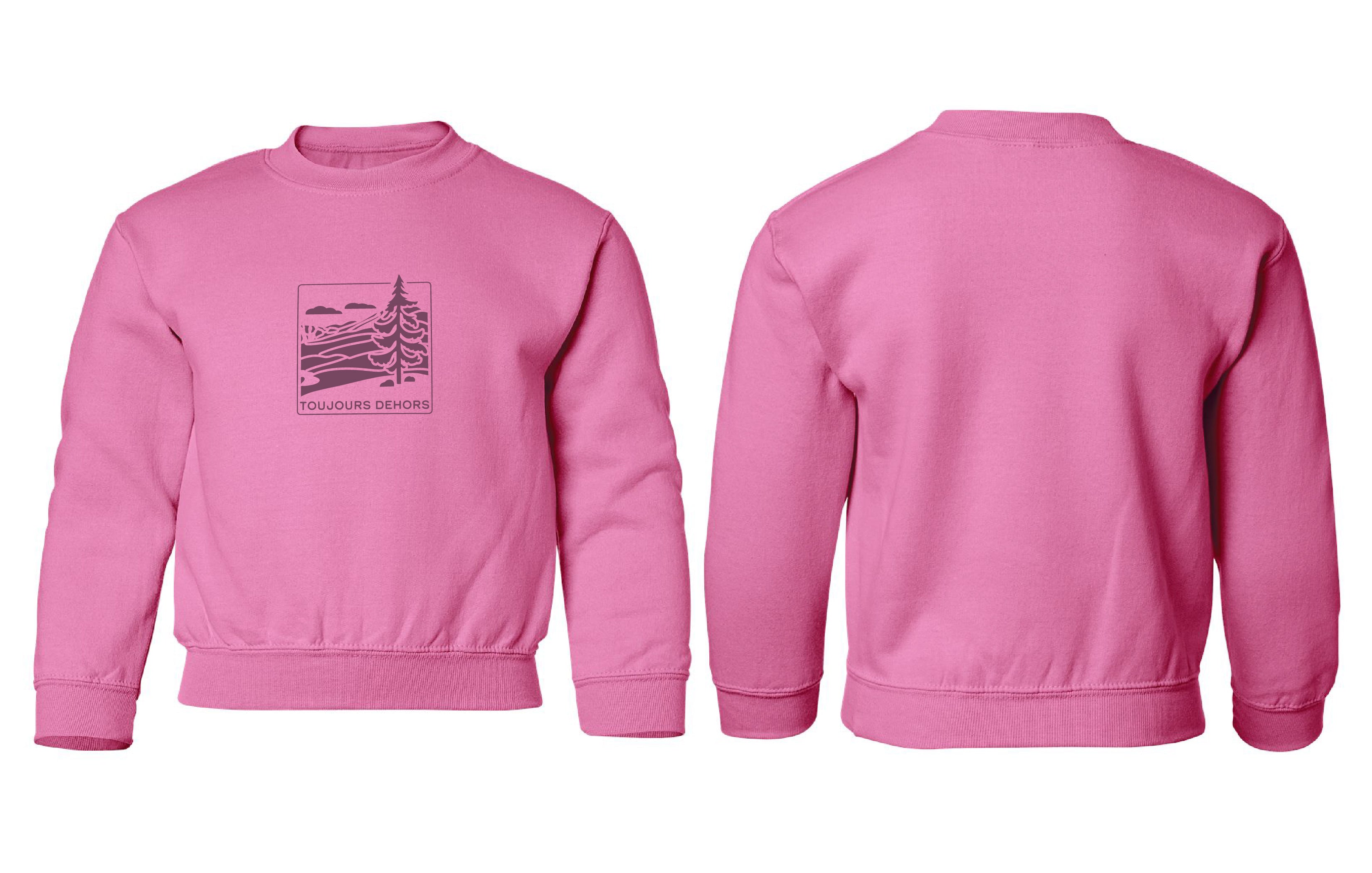 Chandail molletonné Toujours couleur rose - Boniska Atelier